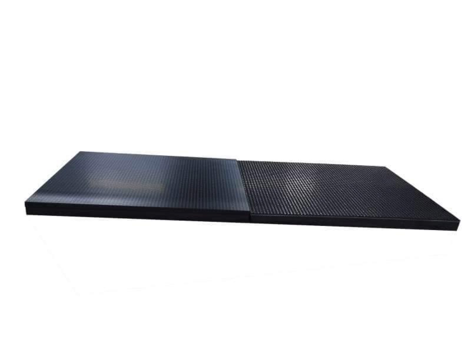 Flat LED display modules with louvered and smooth mask finishes
