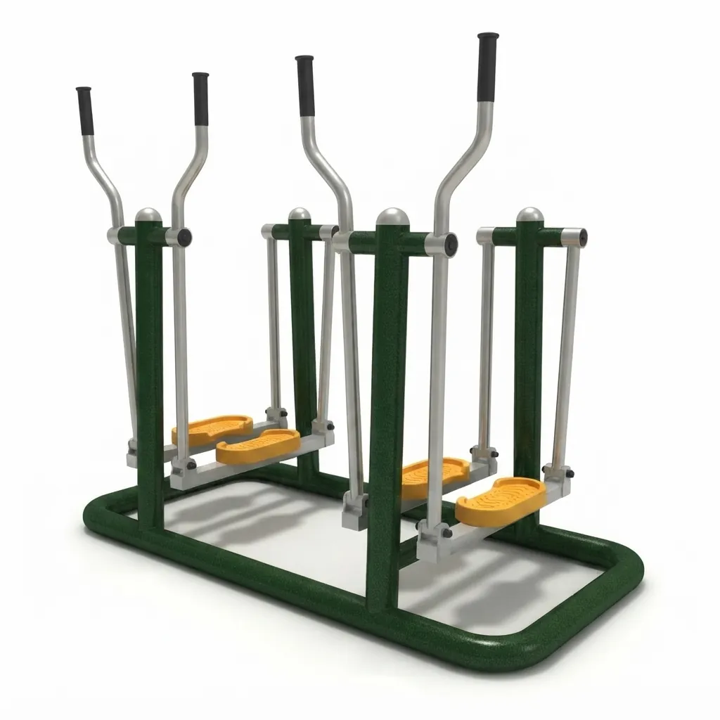 Outdoor gym -10 Double Runnin Machine installed in Mangalore