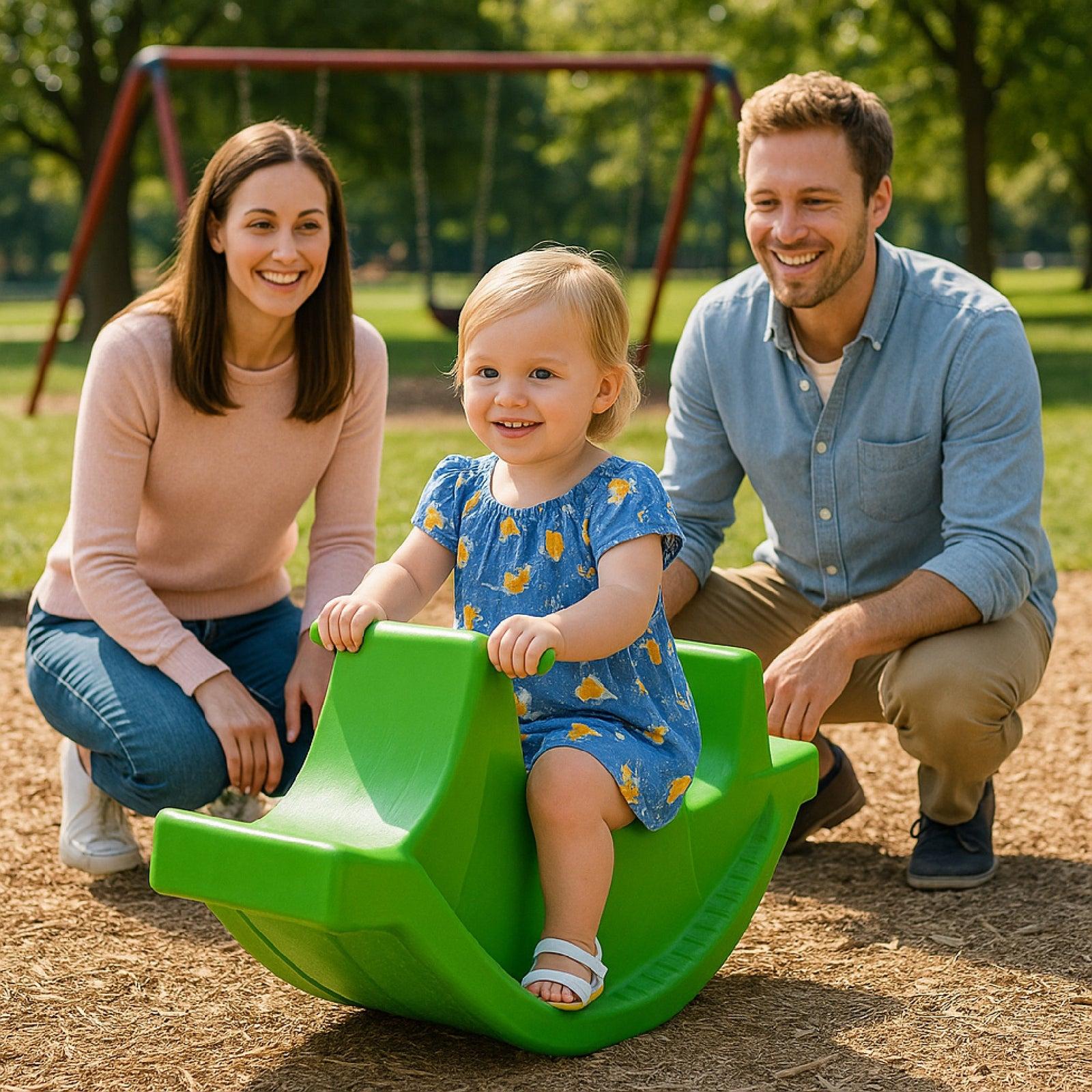 OK Play 3 Way Rocker (Green) - See-Saws & Rockers