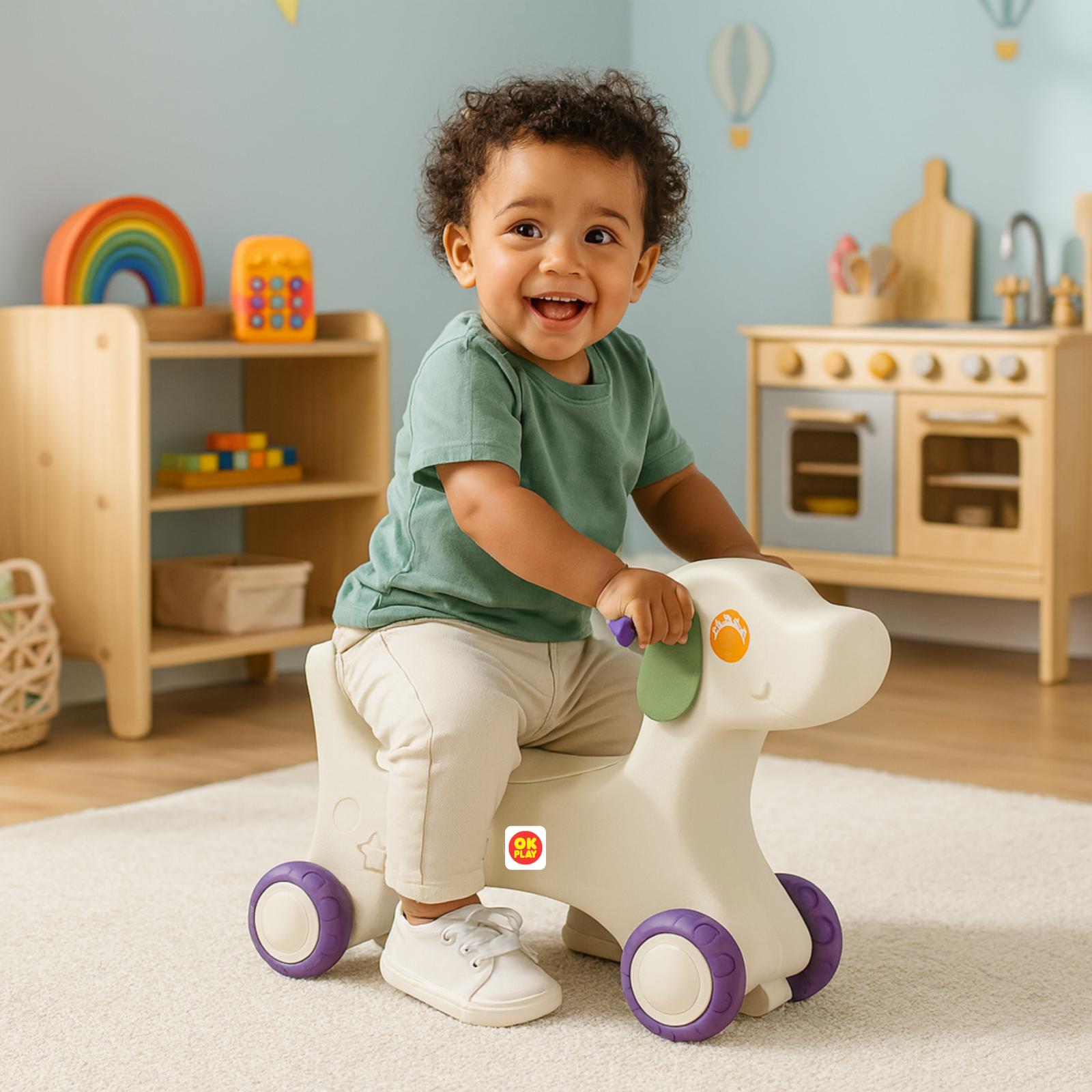 OK Play Cute Puppy Ride On - Ride-On Toys