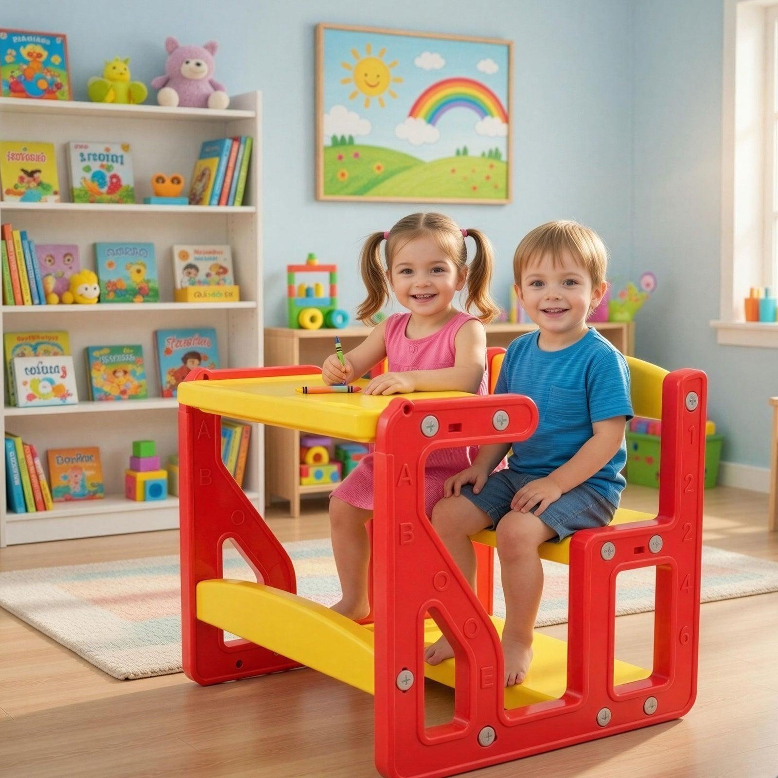 OK Play Mini Minds Double school furniture supplied in Bellary by CBM IMPEX