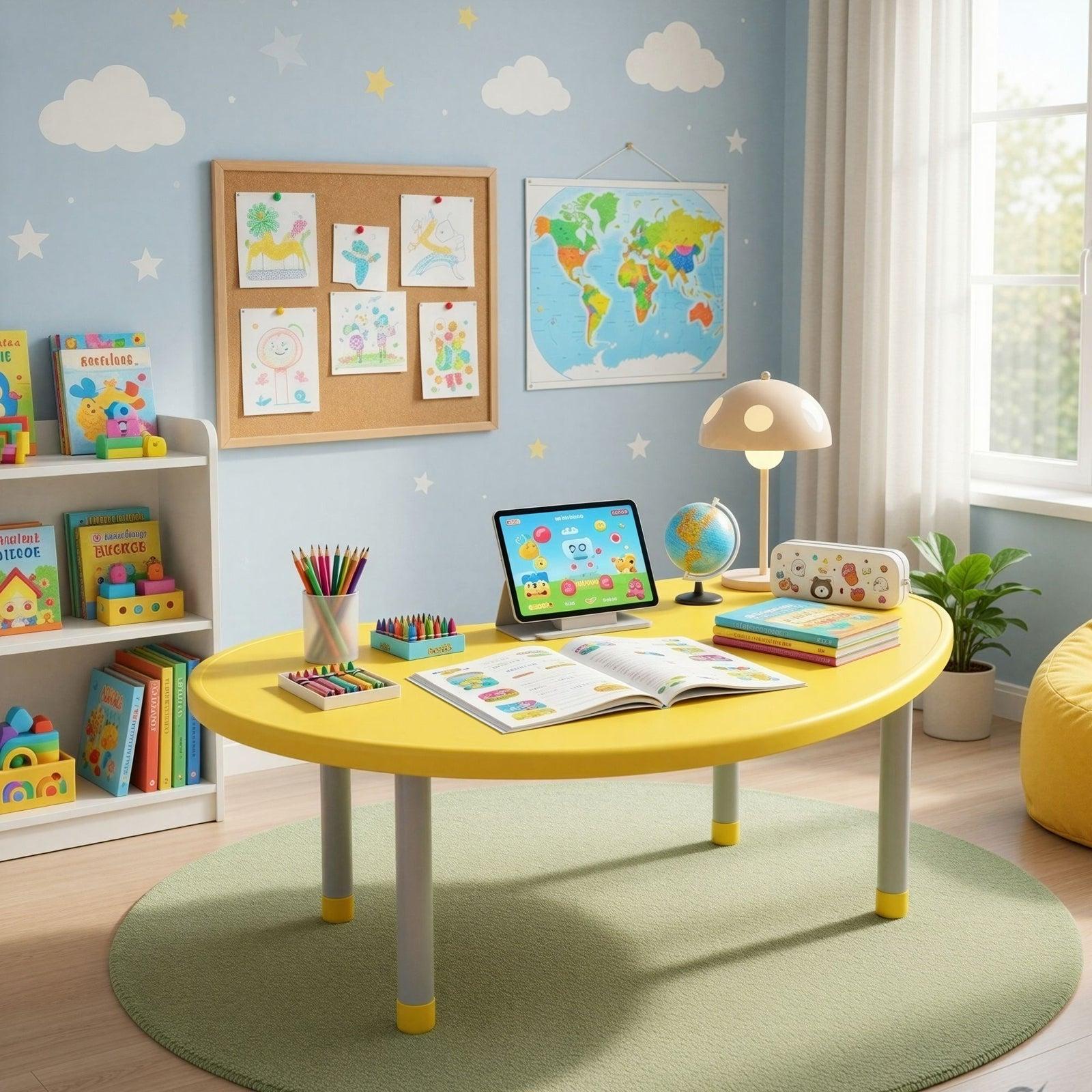 OK Play Moon Table Big (Metal Legs) school furniture supplied in Ramanagara by CBM IMPEX