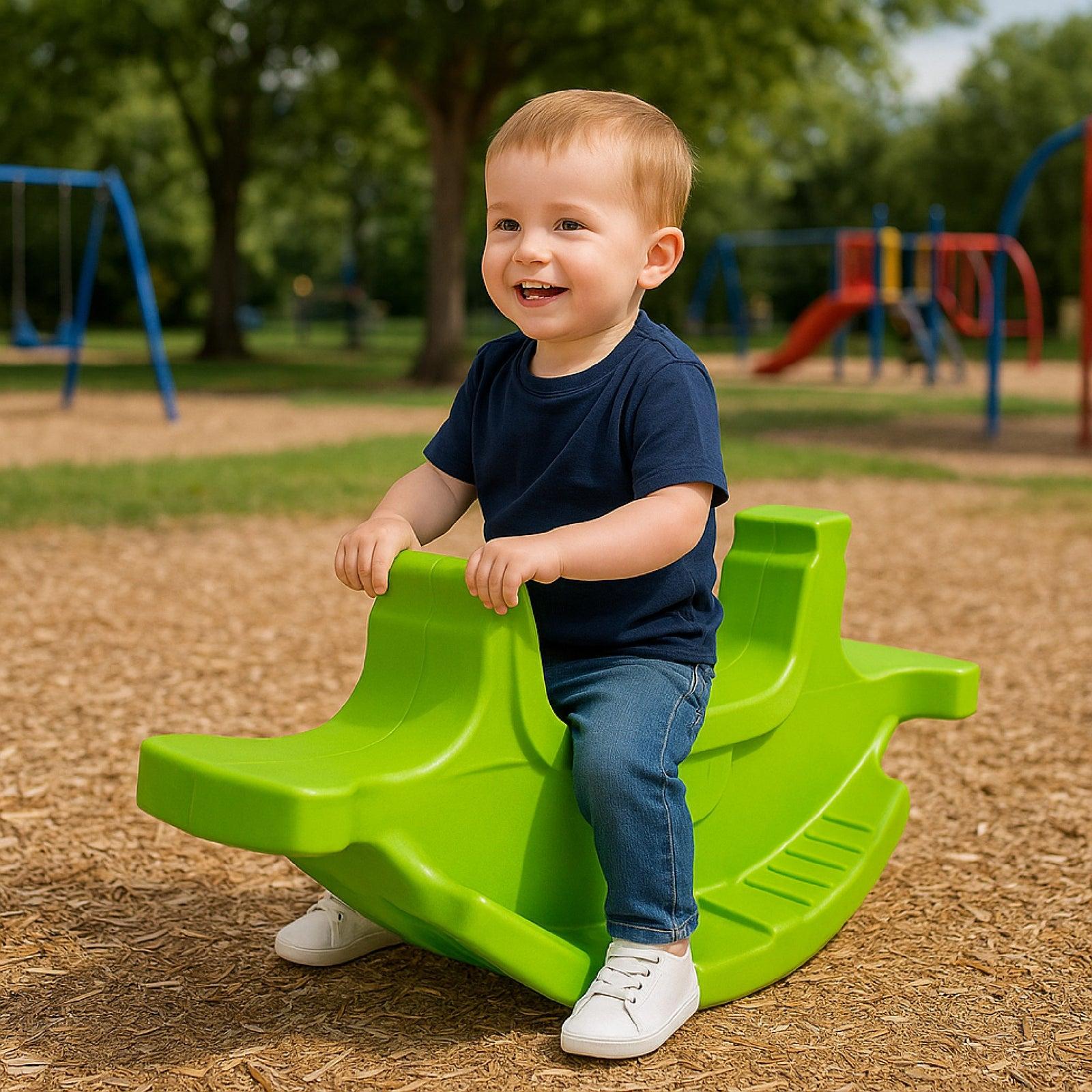 OK Play Rocker Medium (Green) - See-Saws & Rockers