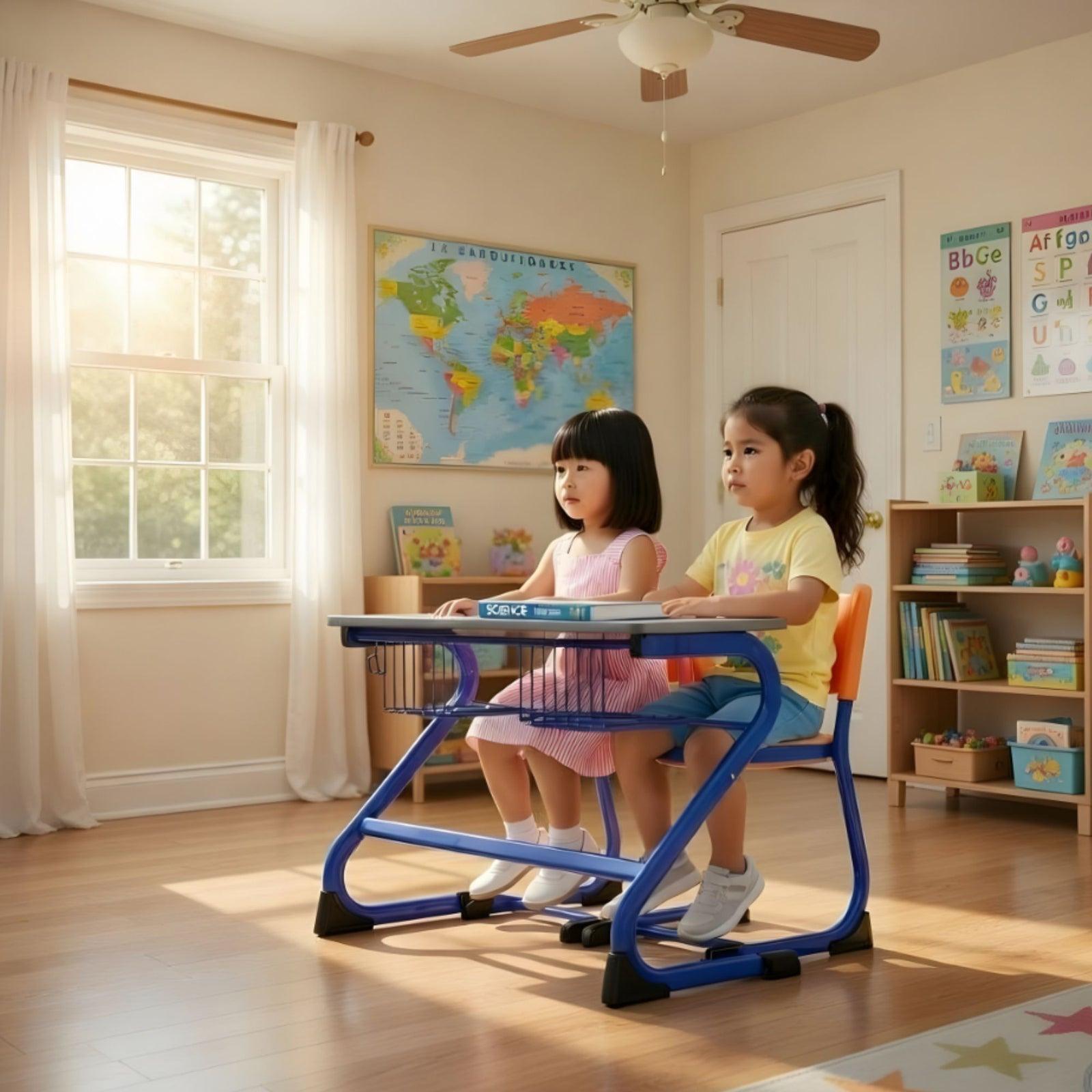OK Play S - Type Dual Desk - TT3 school furniture supplied in Mandya by CBM IMPEX