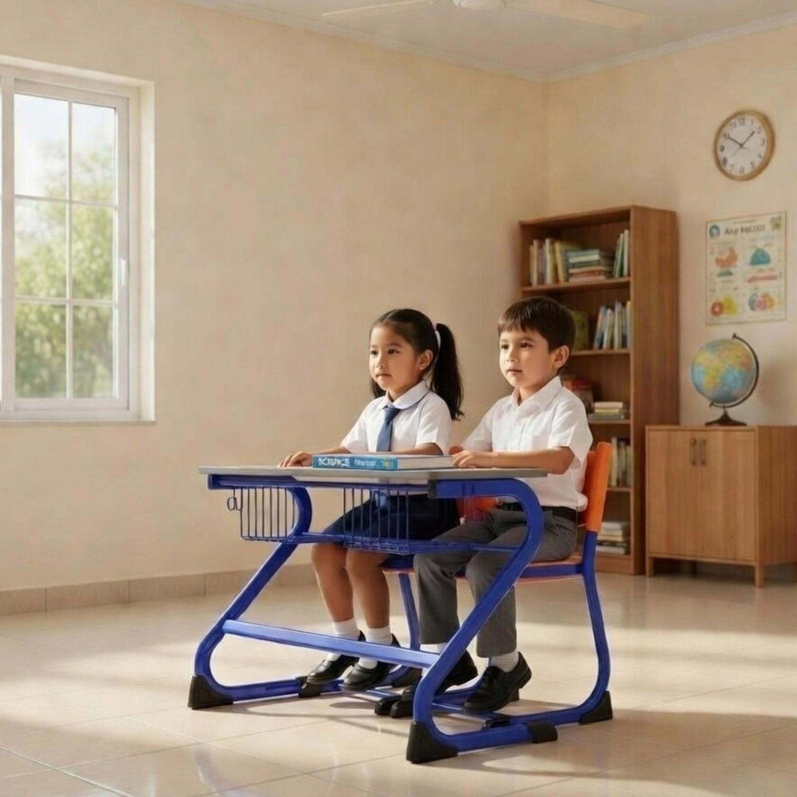 OK Play S - Type Dual Desk - TT4 school furniture supplied in Mandya by CBM IMPEX