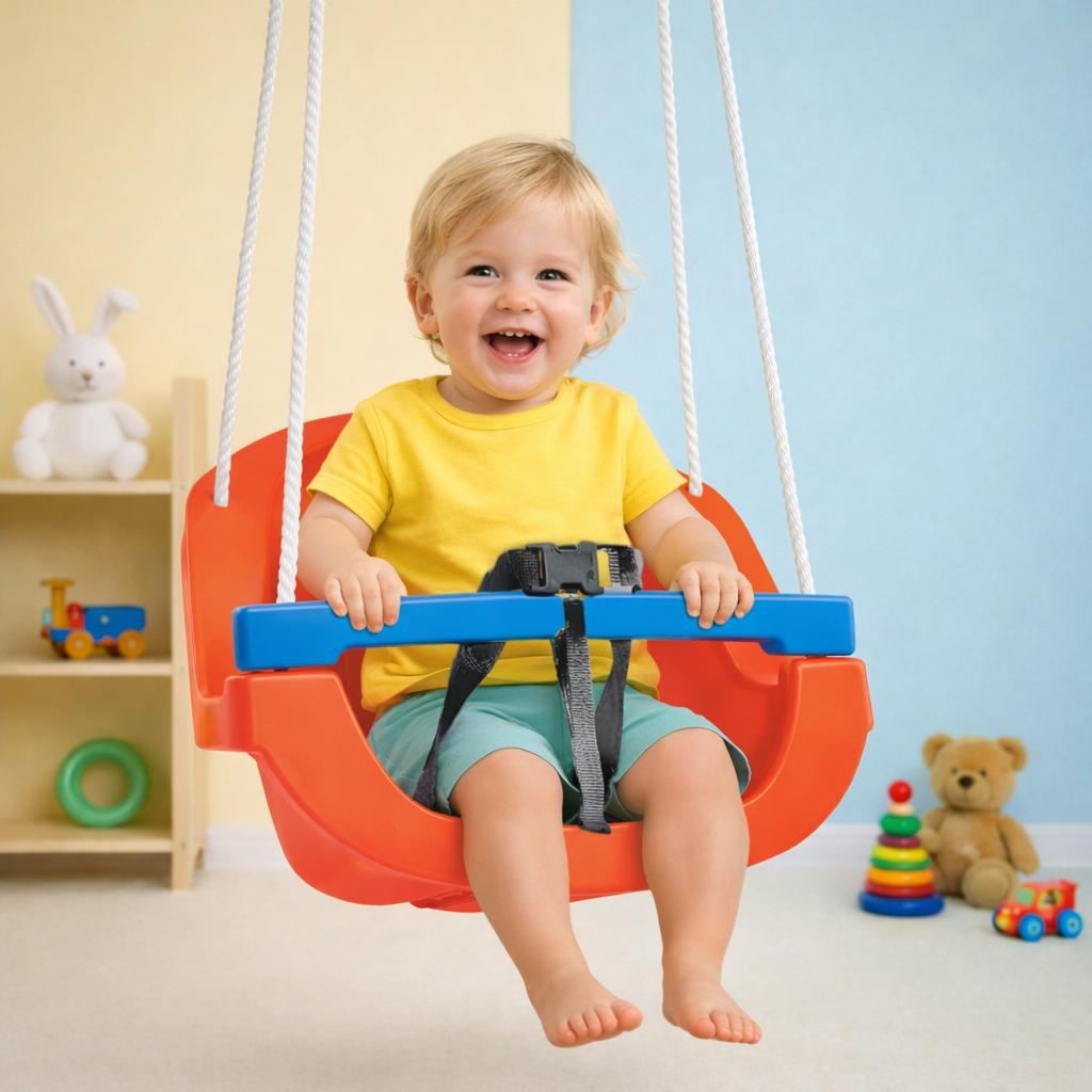 OK Play Toddler Swing (Red) - Swings