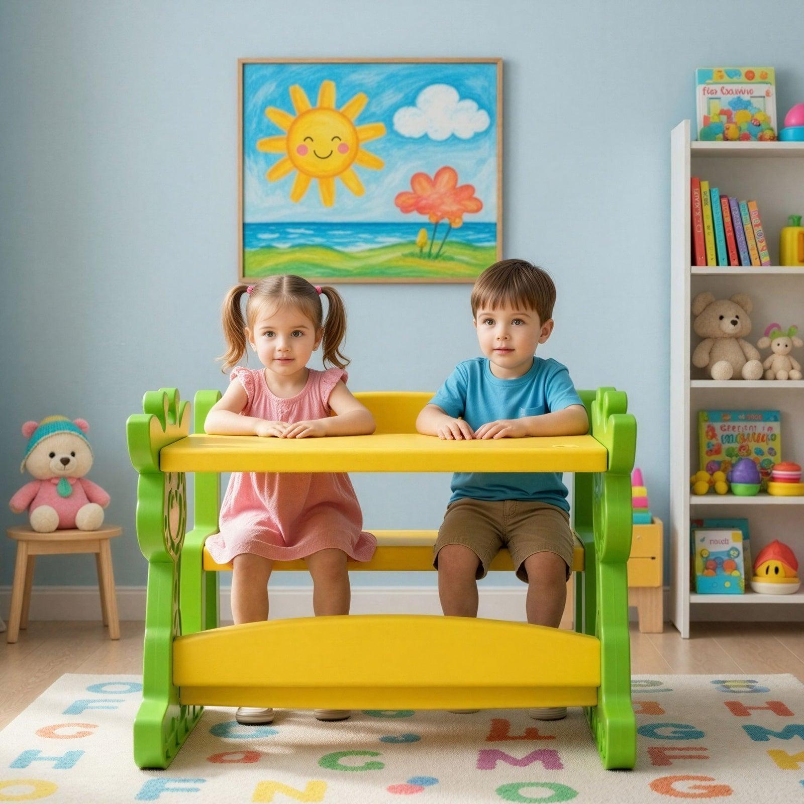 OK Play Zoo Budy Double school furniture supplied in Jayanagar by CBM IMPEX