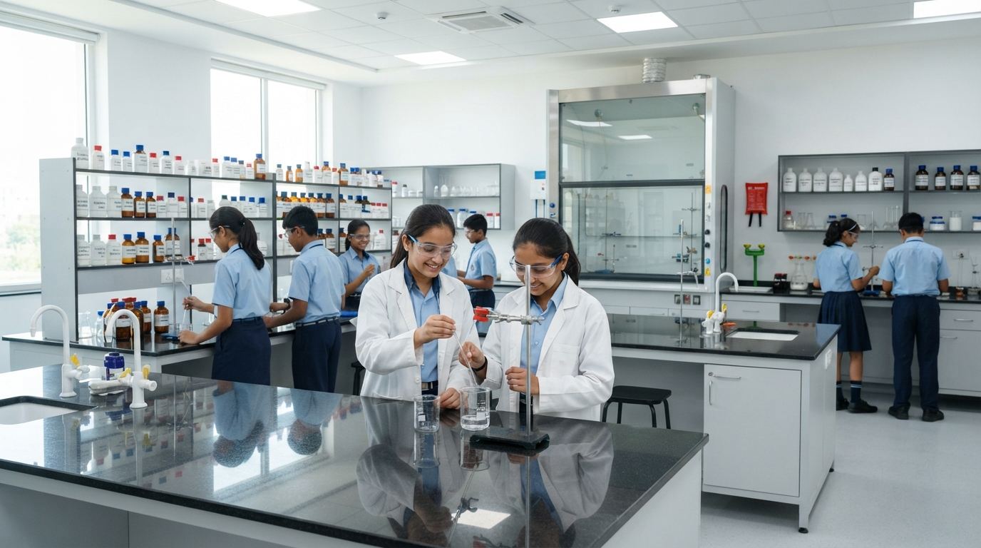 Chemistry Lab Setup for schools in Shimoga