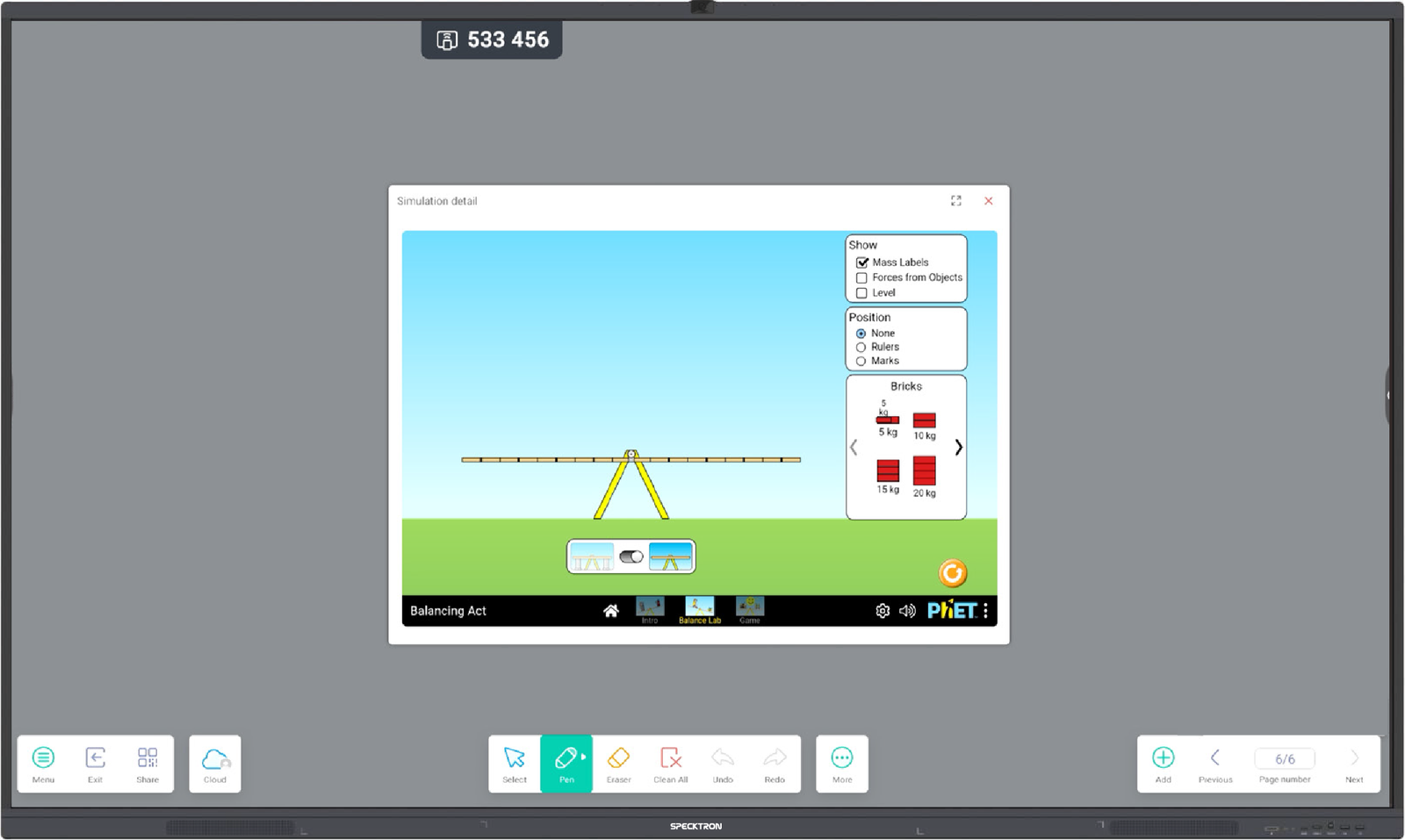 Specktron UDX-S2 interactive flat panel for smart classrooms in Mysuru