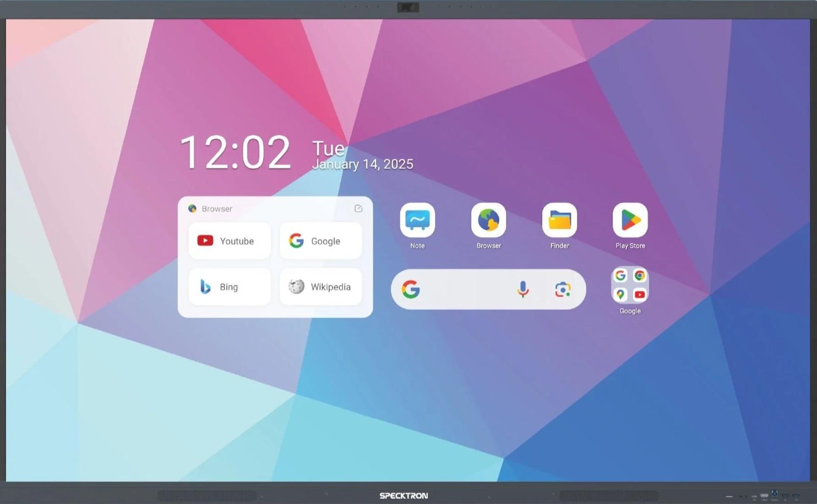 Specktron UDX-S2 interactive flat panel for smart classrooms in Hebbal