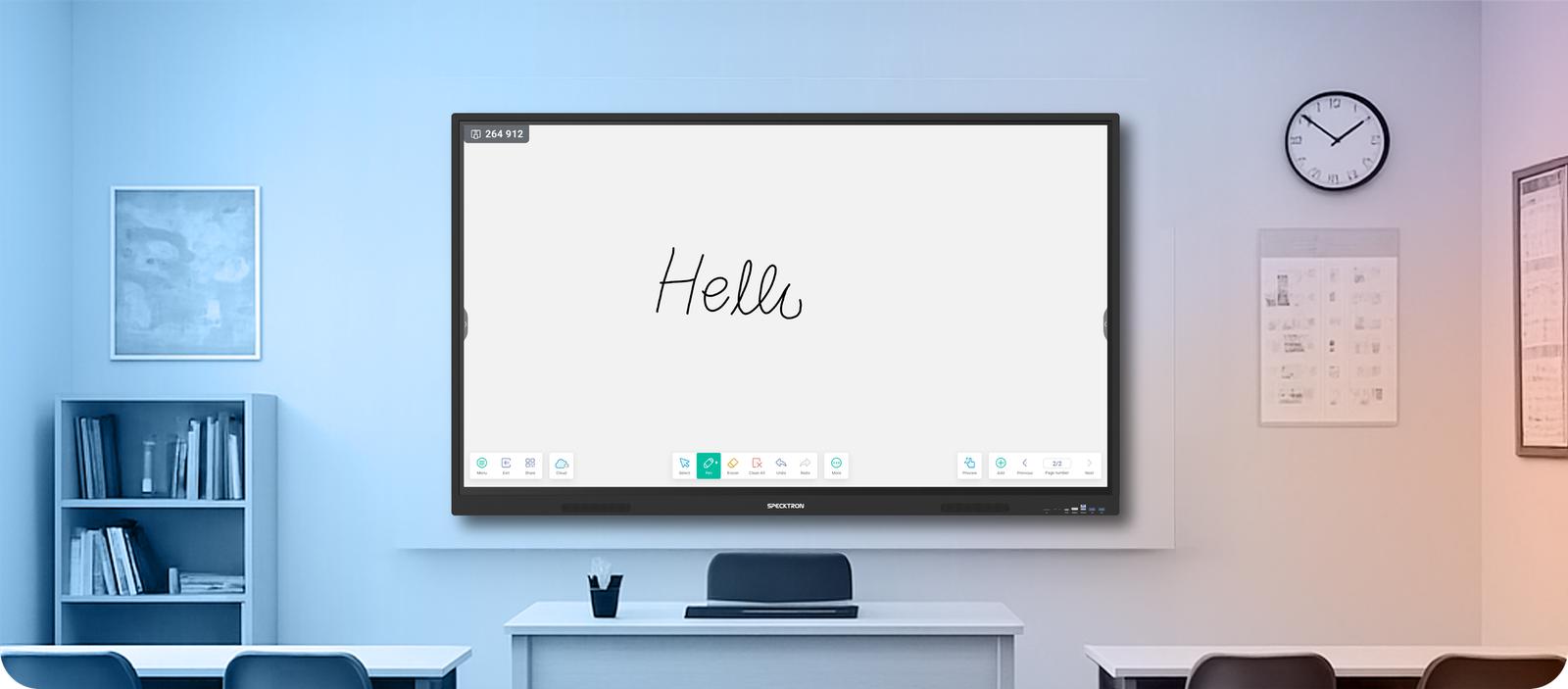 Specktron UDX-S2 interactive flat panel for smart classrooms in Chitradurga