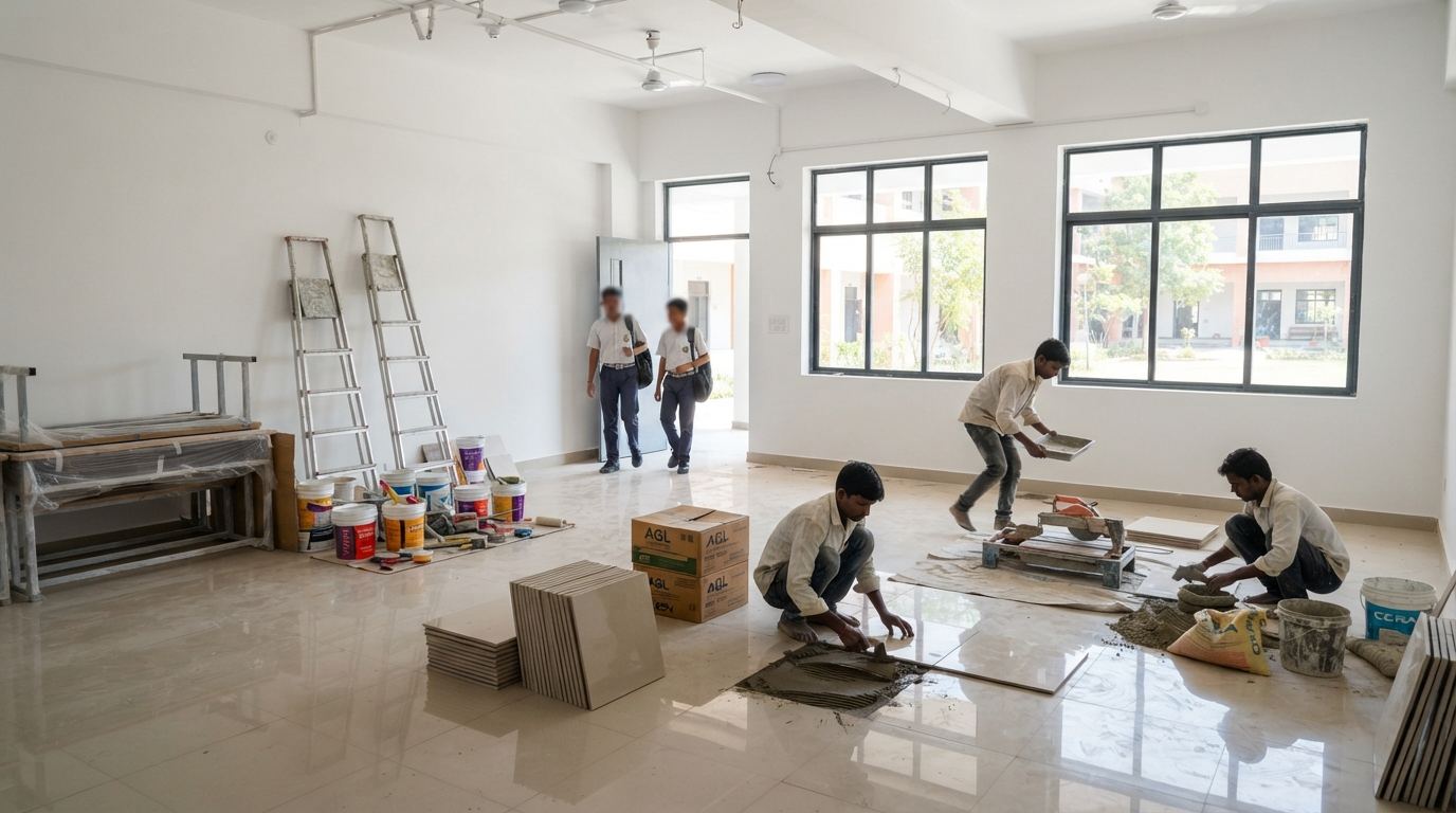 School construction & interiors — Construction Coaching Centers for schools across Karnataka
