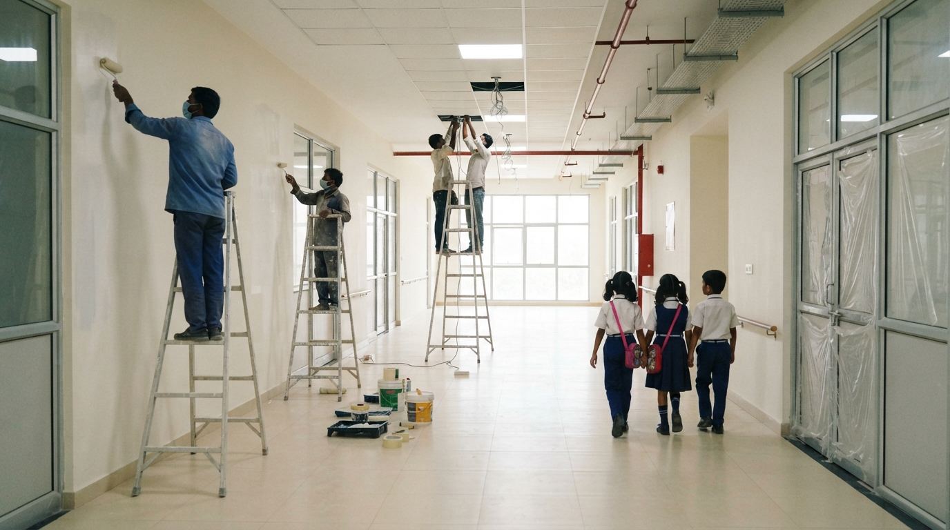School construction & interiors — Construction Coaching Centers for schools across Karnataka